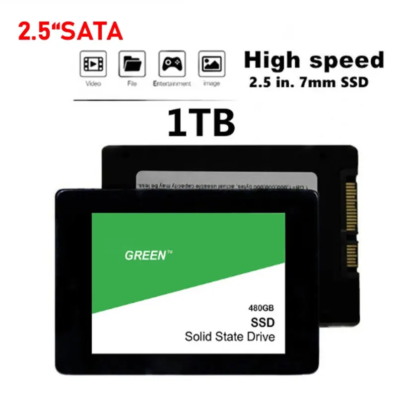 

2023 100% Original SSD Drive HDD 2.5 Hard Disk SSD 1TB 512GB 2TB HD SATA Disk Internal Hard Drive for Laptop Computer
