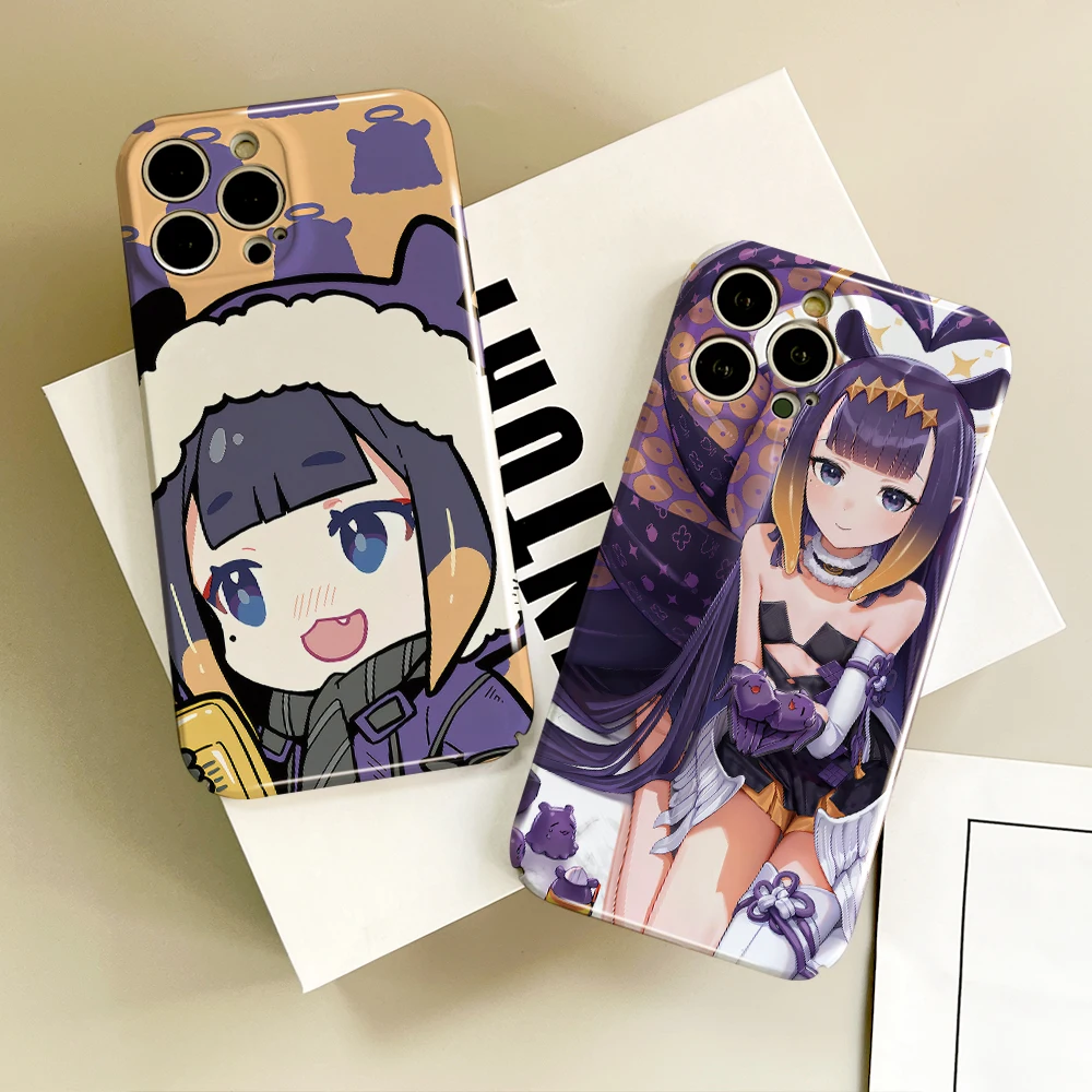 Фото Певец музыка Ninomae Ina'nis аниме фанарт Чехол для телефона Samsung S 24 25 23 22 Ultra Plus A 04E 5G HD Hard Cover Film Shell №1
