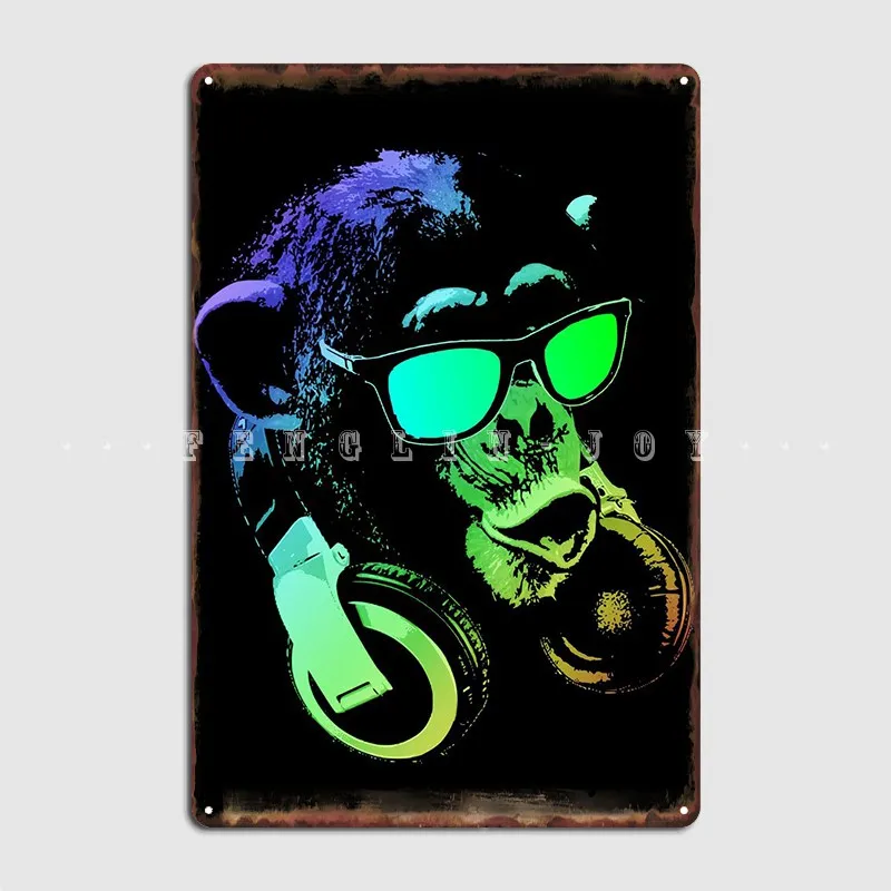 

Dj Monkey Metal Sign Personalized Club Home Club Bar Garage Decoration Tin Sign Posters