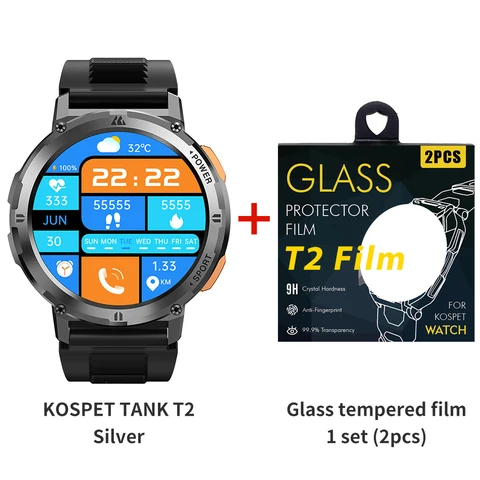 2024 оригинальные Смарт-часы KOSPET TANK T2, Смарт-часы для мужчин и женщин, электронные цифровые часы для фитнеса, спортивные режимы AMOLED AOD 70,умные часы мужчин,Мужчины умные часы,смарт часы