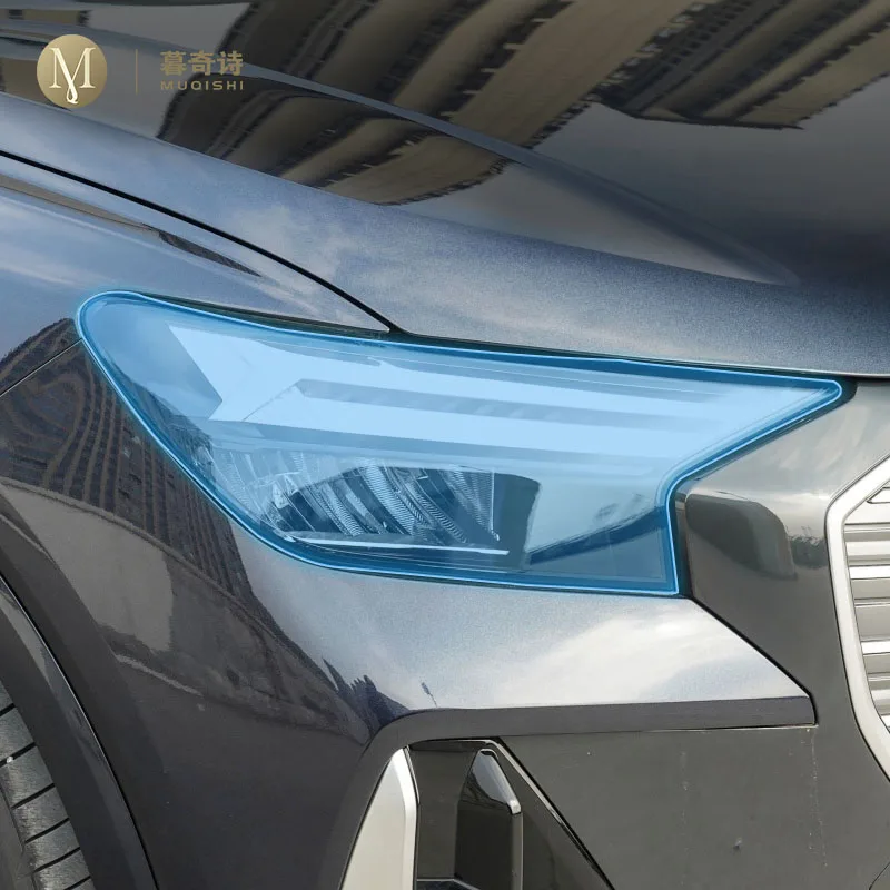 

Для Audi Q4 e-tron 2022-2023 Автомобильная внешняя фара против царапин ТПУ PPF защитная пленка против царапин ремонт пленка аксессуары