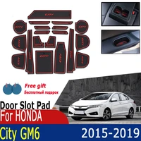door groove mats for honda city gm6 2020 2019 2018 2017 2016 anti slip rubber cup cushion grace ballade accessories mats