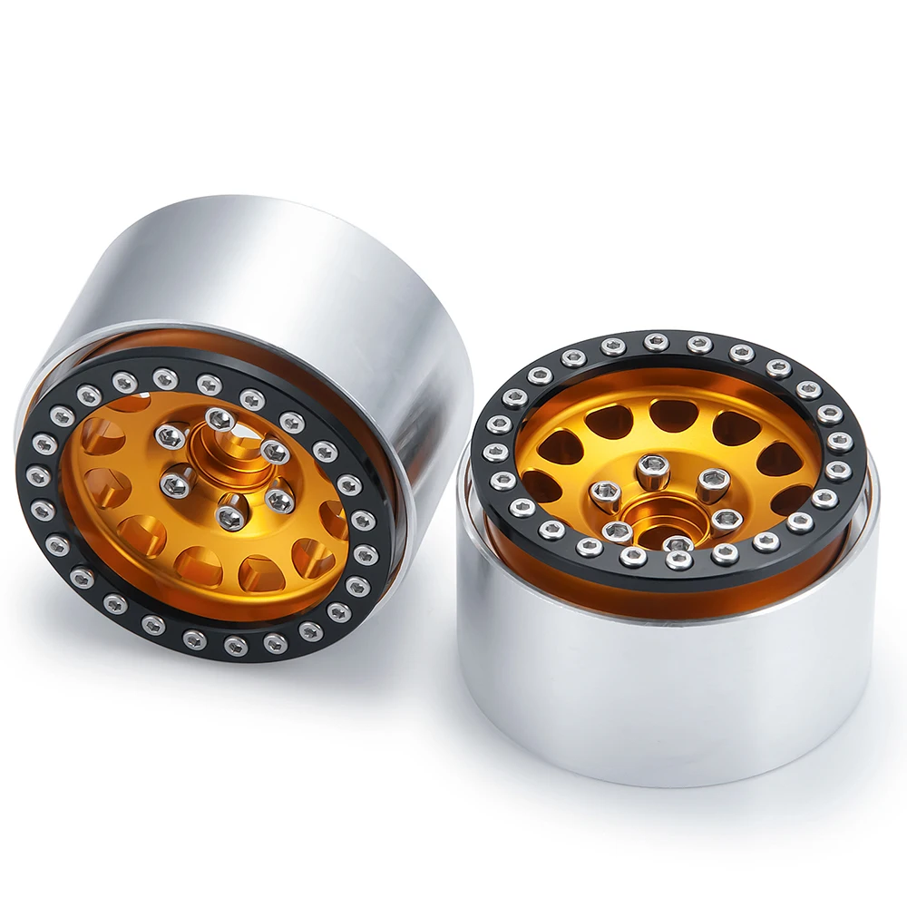 AXSPEED 4 шт. алюминиевый сплав 1 9 дюймов Beadlock диски для Axial SCX10 II 90046 AXI03007 Φ D90 1/10 RC