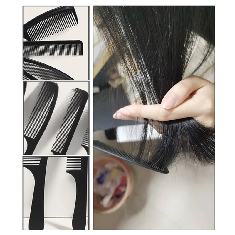 

Профессиональная углеродная расческа 4 шт., антистатический инструмент для стрижки волос, Прямая поставка