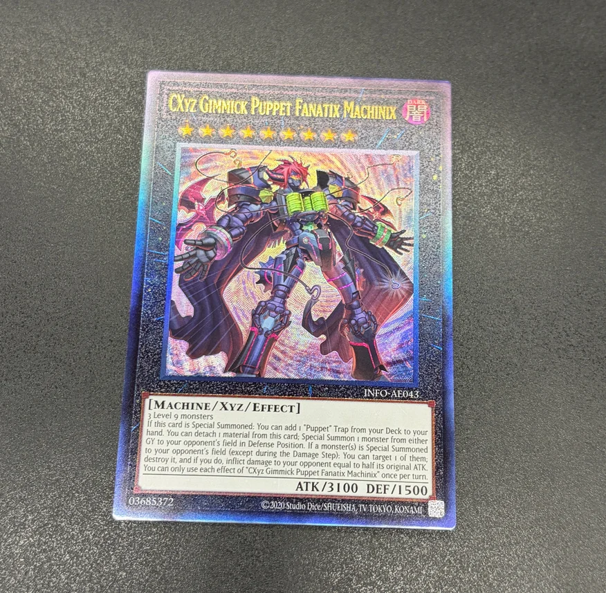 Карта Yu-Gi-Oh! YGO KONAMI Duel Monsters INFO-AE043 CXyz Gimmick Puppet Fanatix Machinix Ultimate Asian English Collection Mint Card (art.: 3920dcae77d38) - 3920dcae77d38