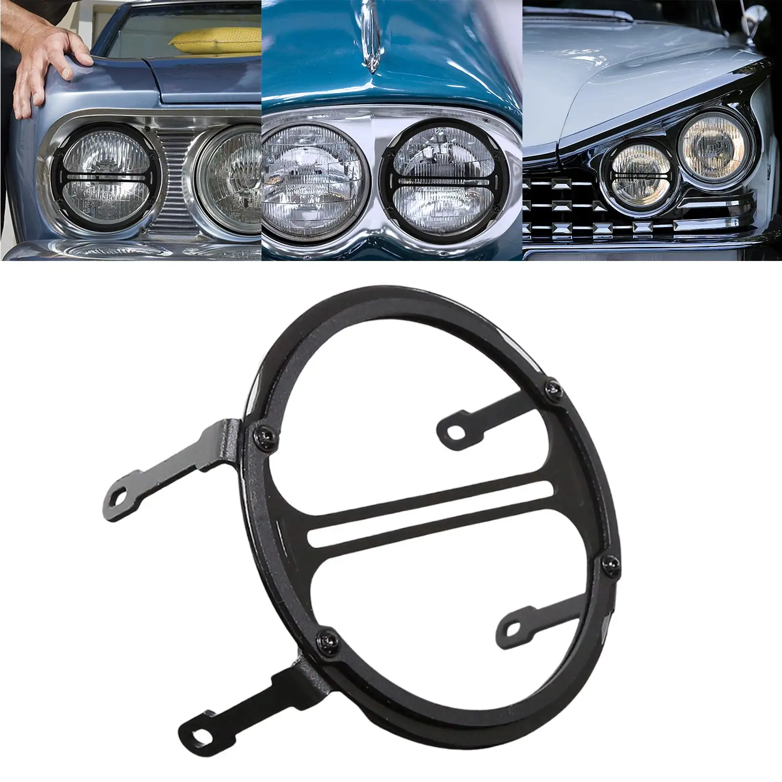 

Защита для мотоциклетной фары, прозрачное стекло, защита для фар, модификация, запасная часть, черный, подходит для Honda Rebel cm500