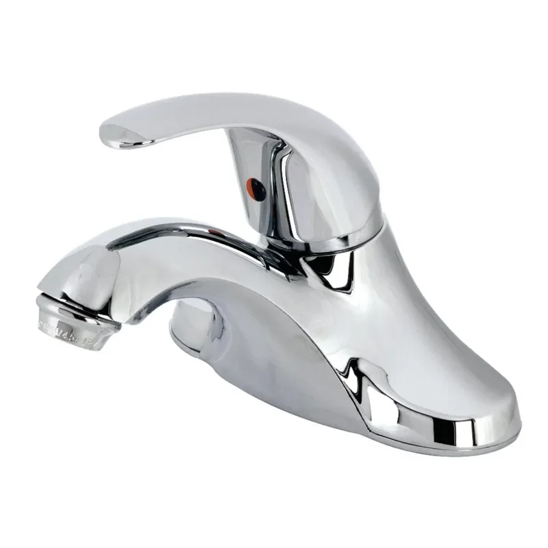 

Polished Chrome Modern Single-Handle 4in. Centerset Bathroom Faucet - Updated Look with Delightful Design