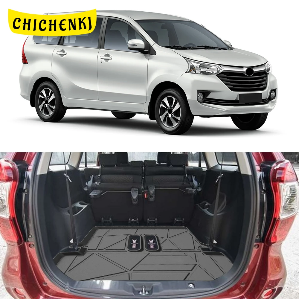 

Нескользящие Коврики для багажника Toyota AVANZA 2016-2022, всесезонные, из ТПЭ, водонепроницаемые коврики для багажника
