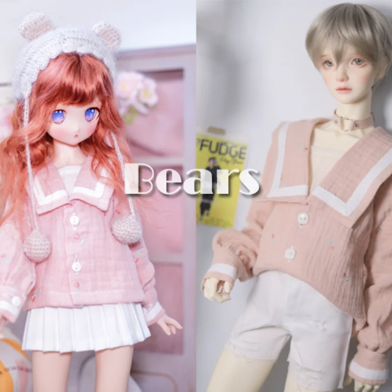 

Одежда для куклы BJD розовая Милая вышитая вишня рубашка с квадратным вырезом для 1/3 1/4 BJD SD MSD SD17 дядюшка POPO68 SSDF кукла bjd Топы