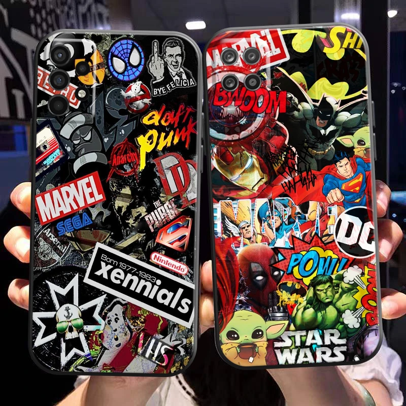 

Marvel Avengers Logo Phone Case For Samsung Galaxy A02 A11 A12 A20 A21 A21S A22 A31 A32 A51 A52 A70 A71 A72 5G Carcasa Funda
