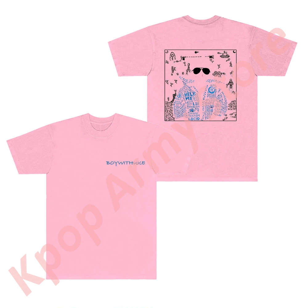 Футболки BoyWithUke Lucid Dreams с логотипом Merch летние женские и мужские модные