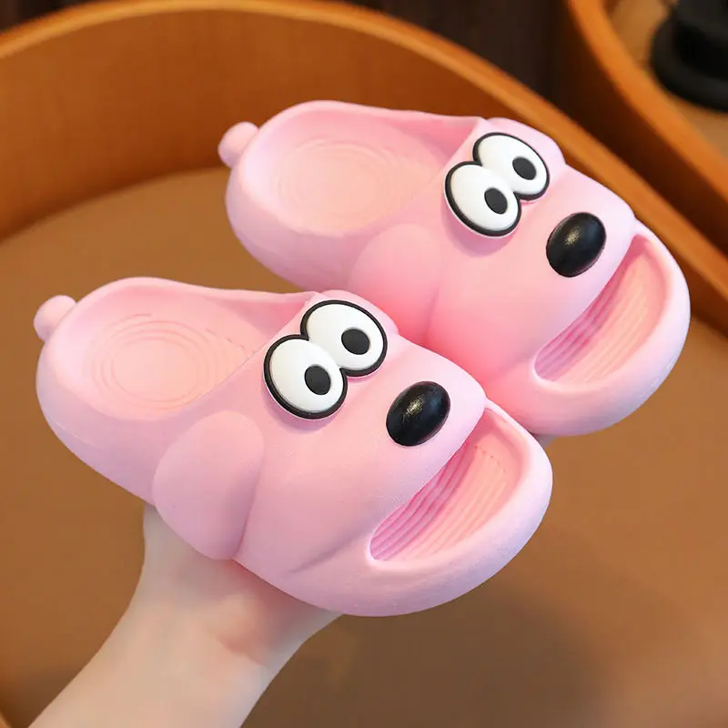 Children's Cloud Slippers PVC Soft Home Bathroom No-slip Flip Flops Cartoon Dog Cute Girl Boy Baby Beach Sandals Toddler Shoes