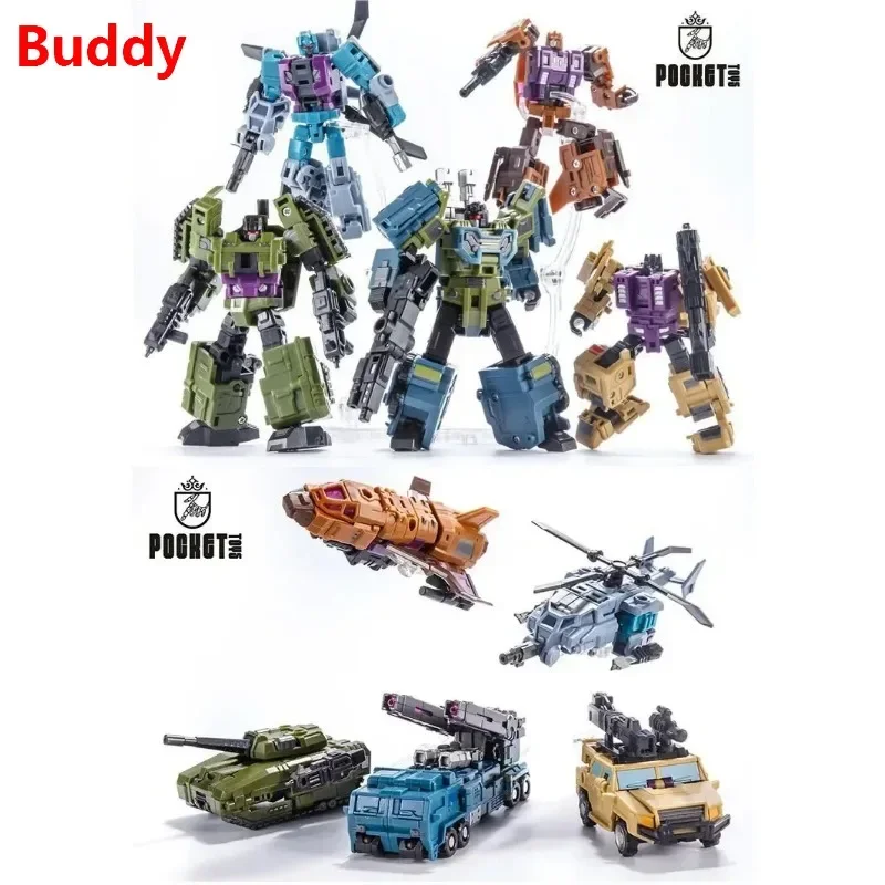 Фото Коллекционная фигурка PocketToys Transformation Bruticus 5 в 1 PT05 PT-05 Combo G1 Battle Titan 27 см, игрушка-трансформер, подарок, в наличии №3