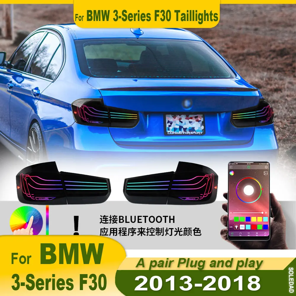 Автомобильный задний фонарь RGB в сборе для BMW 3 серии F30 F38 F80 2012-2013 2014 2015 2016 2017 2018 M3 CSL