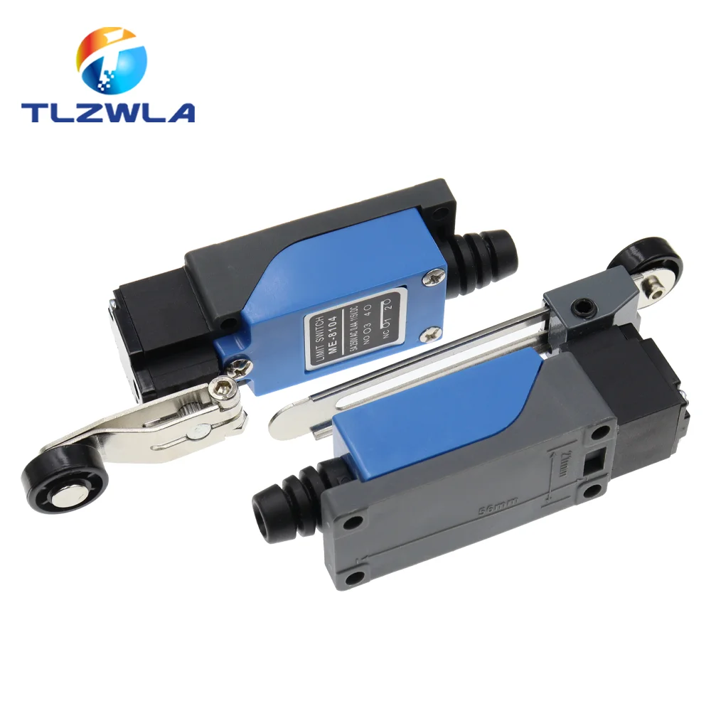 ME-8104 ME-8107 ME-8108 ME-8111 ME-8112 ME-8166 -8169 Limit Switch Rotary Adjustable Roller Lever Arm Travel AC250V NO NC