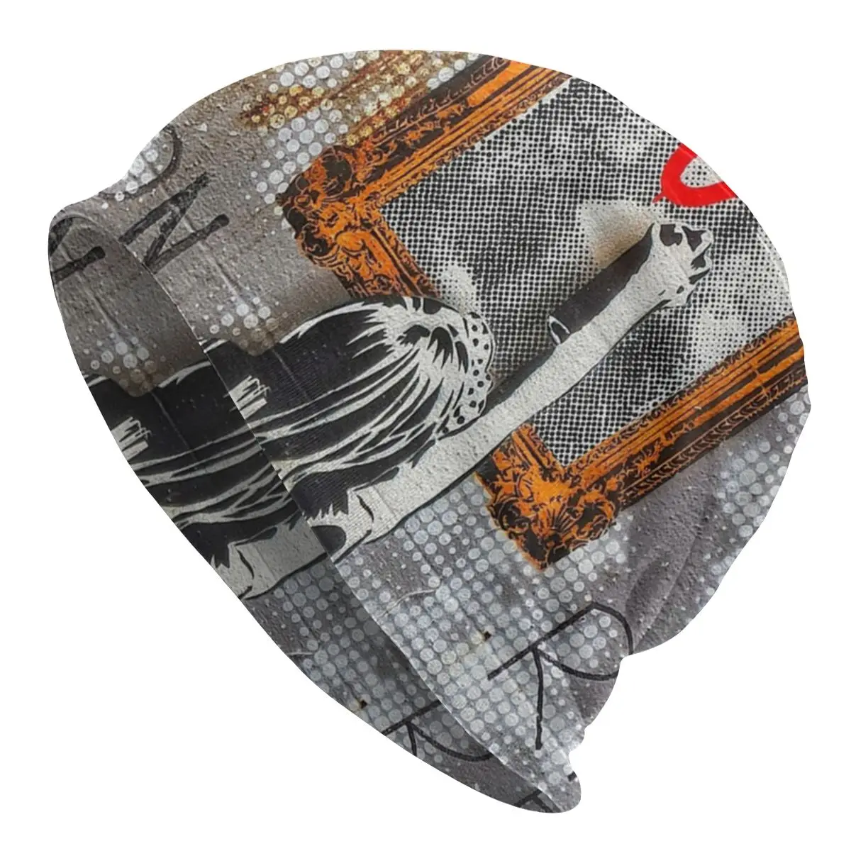 

Шапка граффити Banksy, дышащие эластичные повседневные уличные шапки с принтом для взрослых, вязаные шапки