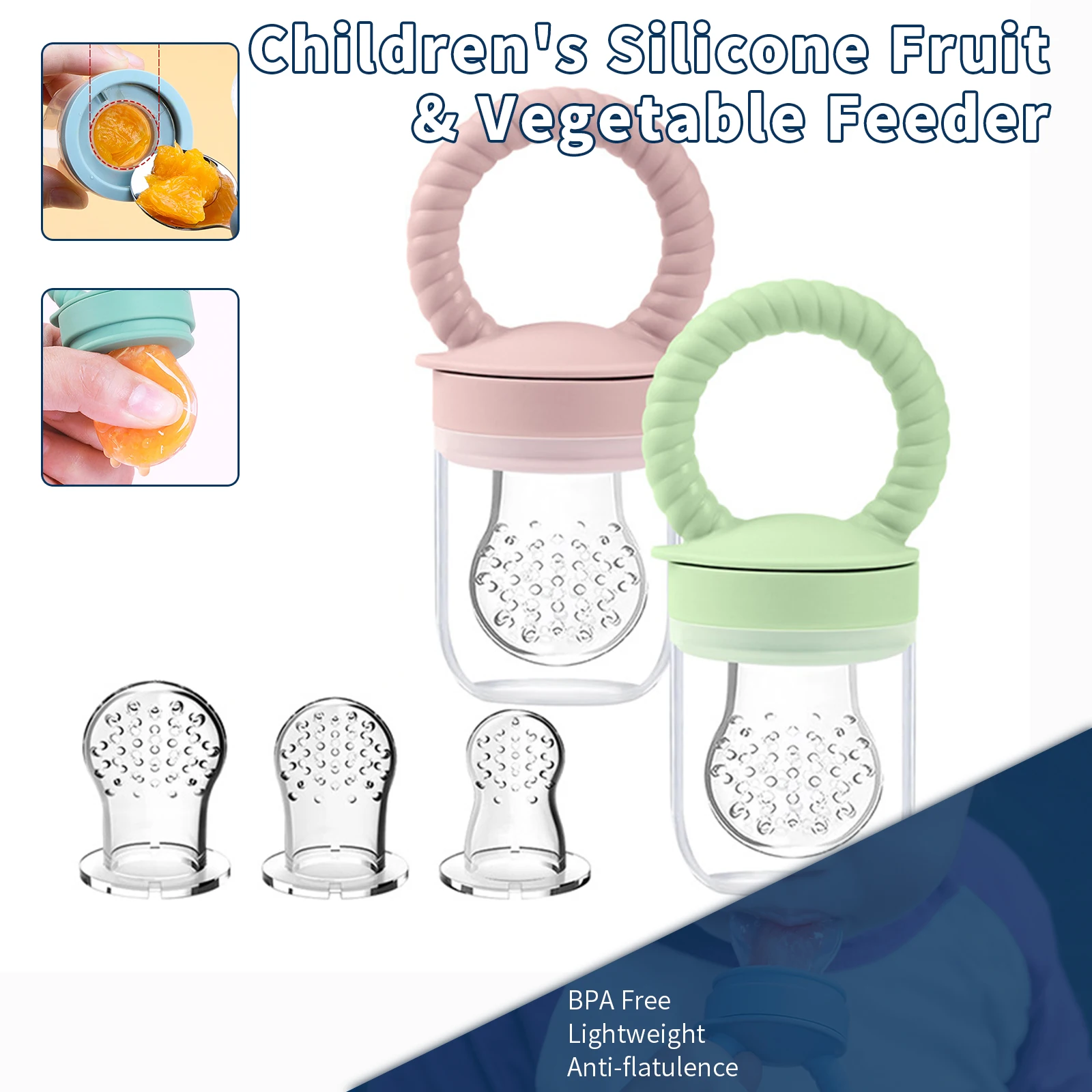 Детская кормушка для пищевых продуктов силикагель без бисфенола