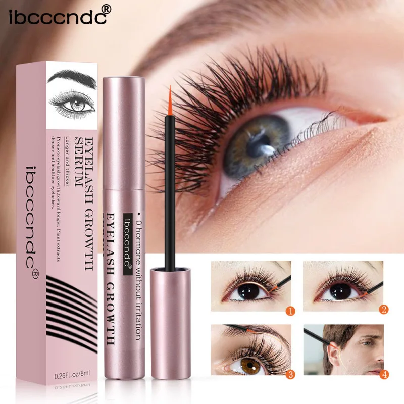 

Eyelash Growth Serum Effective Treatment Thicker Lashes Eyebrows Enhancer Mascara Eyelash Lengthening Eyebrow Growth Liquid 8ml