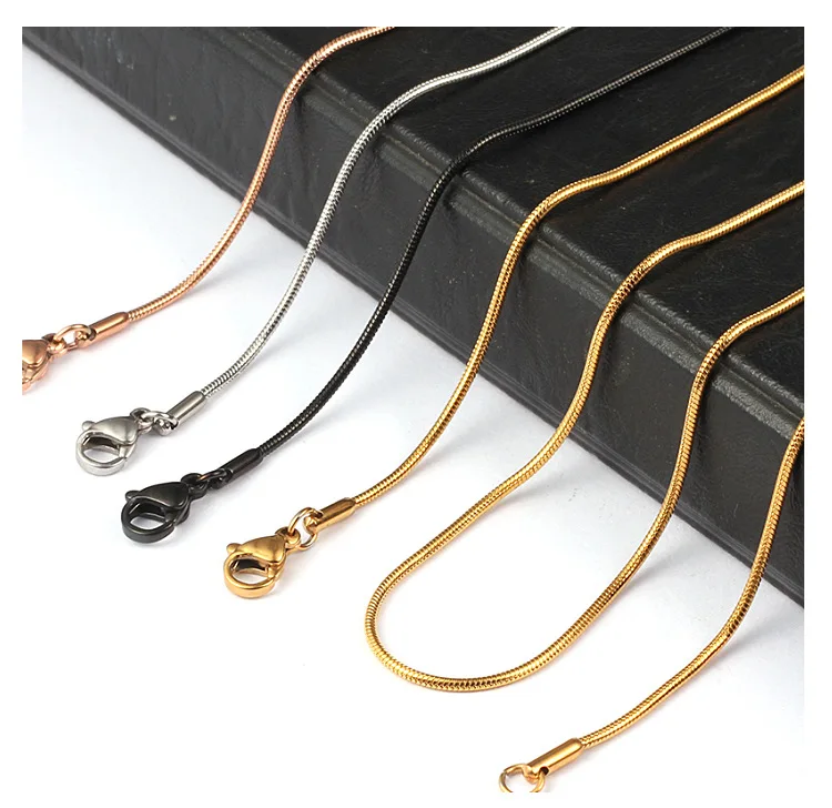 

Erkek Kolye Bayan Kolye Zincir Uzun Stainless Steel Chain Men Women Man 316L Stainless Steel Snake Necklace Cadenas Para Hombre