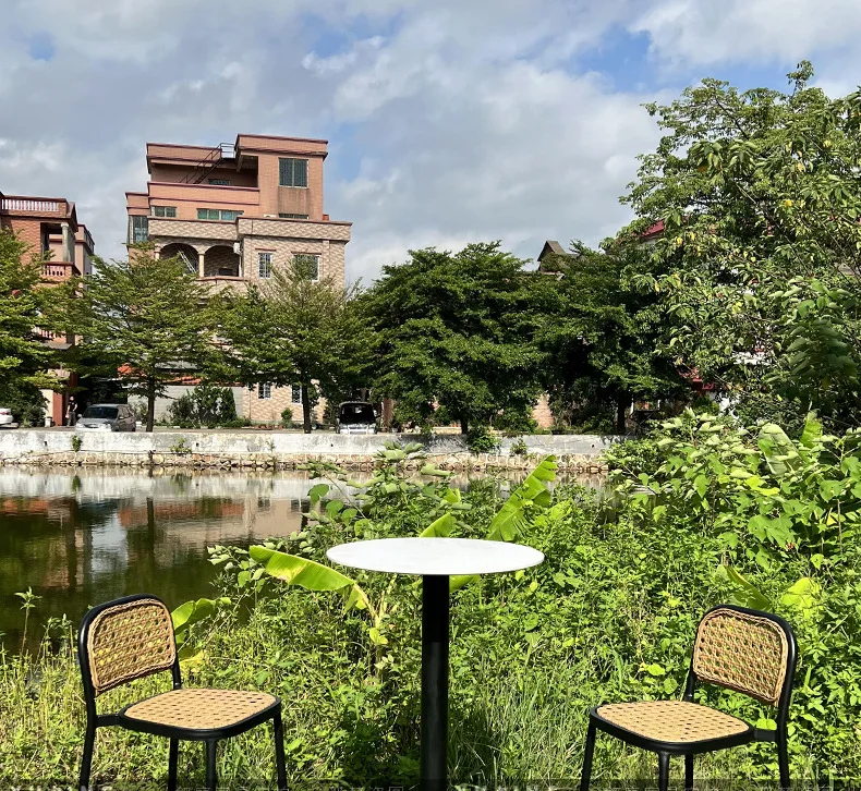 

Outdoor bar chair outdoor high chair creative rattan chair bar clubhouse bar rattan armchair