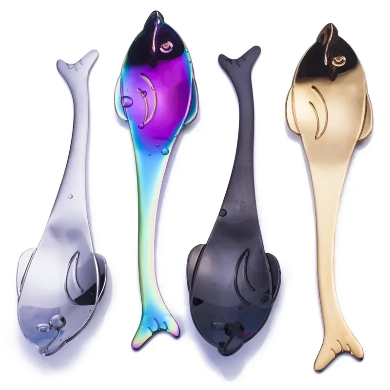 

Десертная ложка из нержавеющей стали в форме рыбы