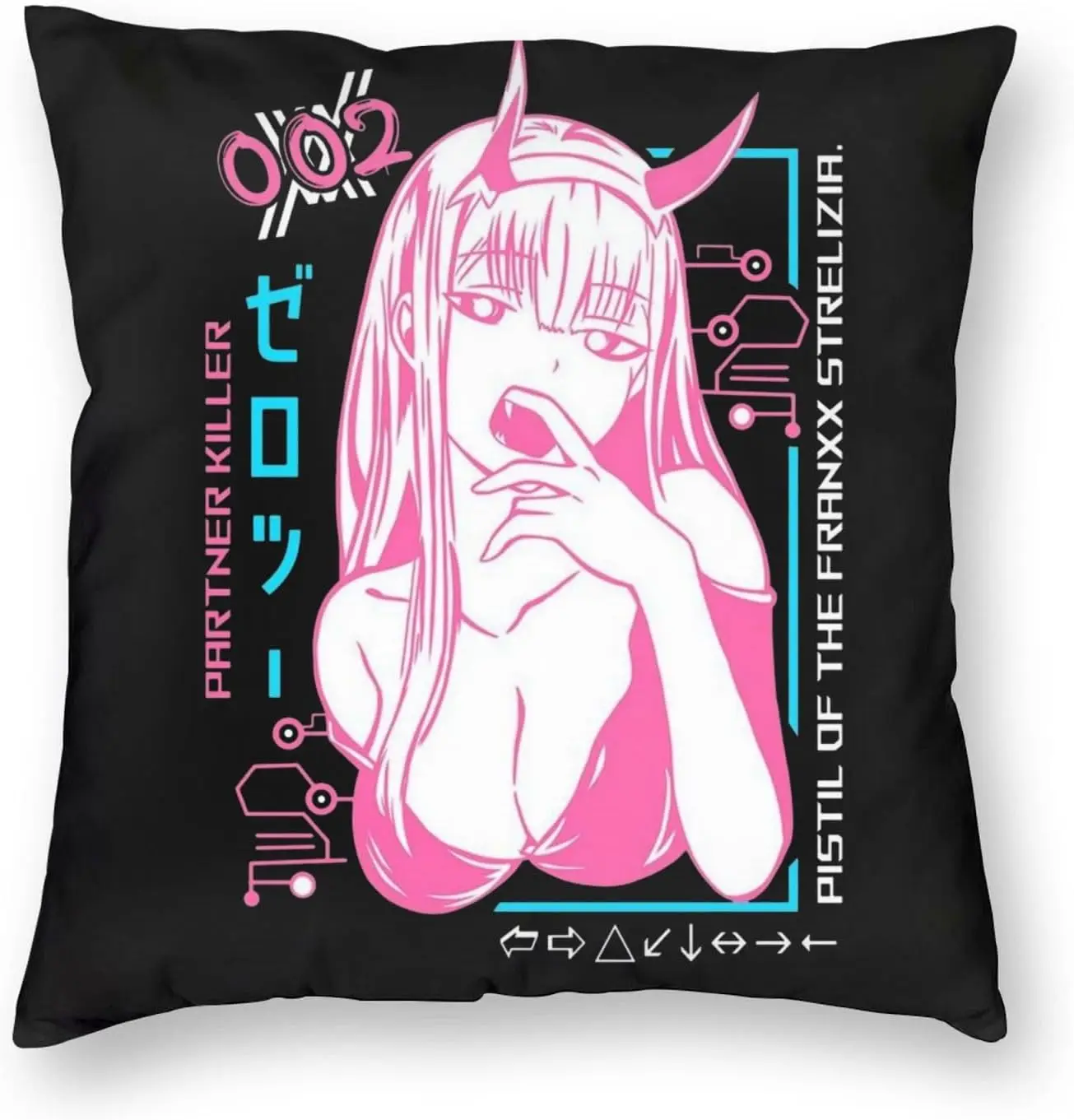 Декоративные наволочки в стиле аниме 45 х45 см