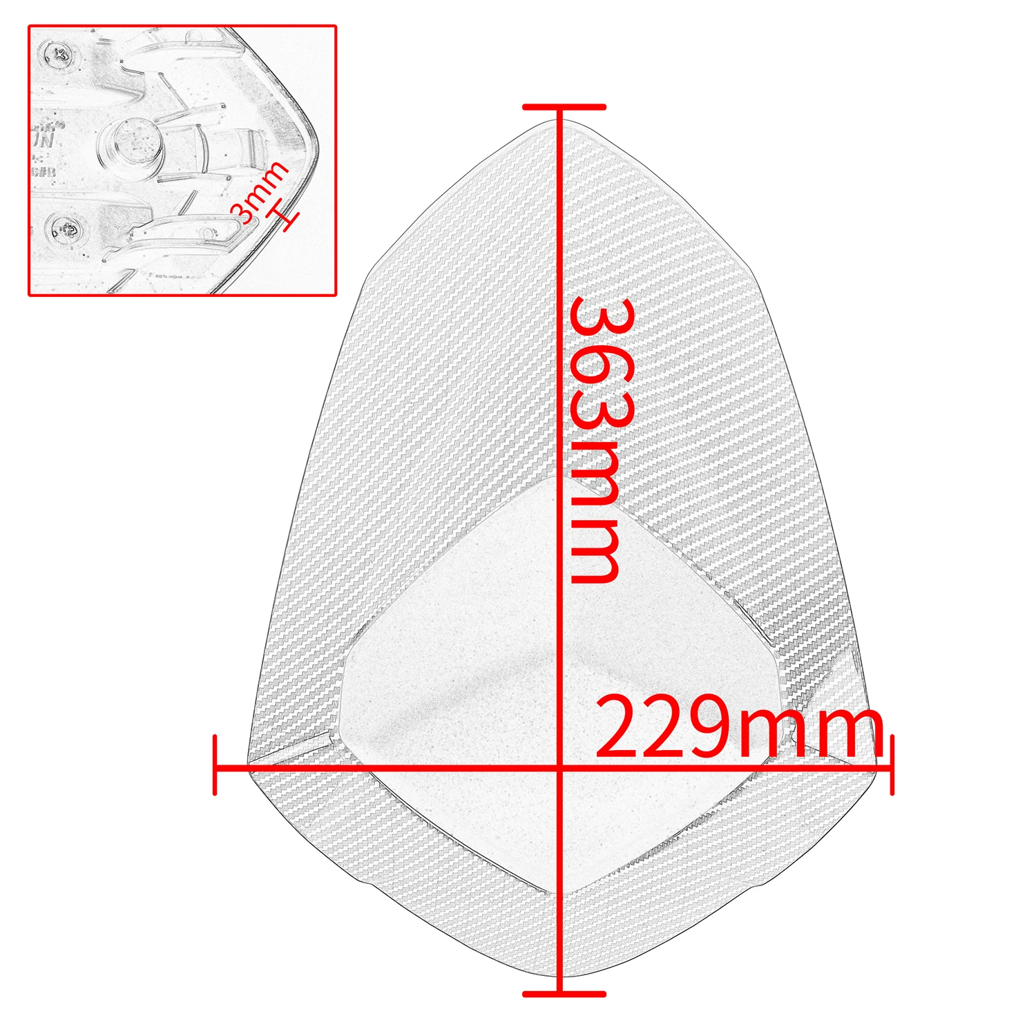 Чехол для заднего сиденья мотоцикла Cowl Solo обтекатель Triumph Speed Triple RS1050 RS 1050 2018 2019 2020