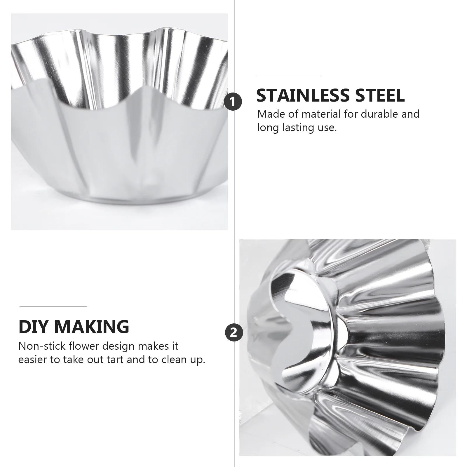 6 шт. печенье из нержавеющей стали пастель De Nata банки принадлежности для выпечки