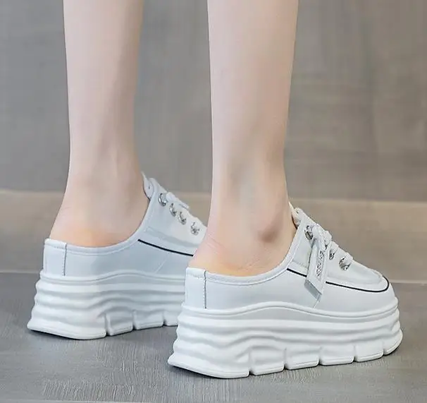 Женские босоножки на танкетке 8 см натуральная кожа повседневные сандалии