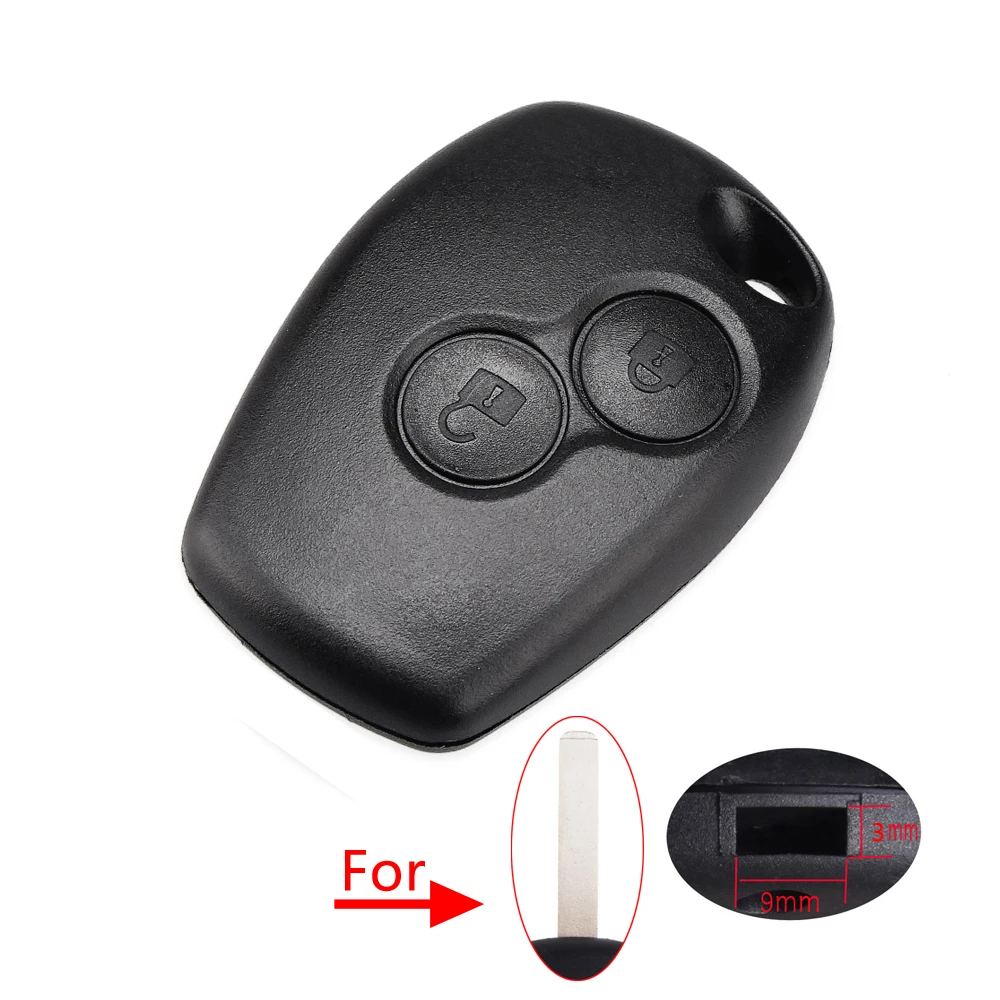 

KEYYOU 2/3 кнопки дистанционного ключа автомобиля чехол для Renault Dacia Modus Clio 3 Twingo Kangoo Uncut пустой замена лезвия