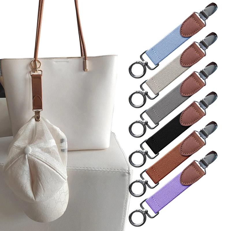 

Elastic Hat Clips for Travel Handbag Trendy for Travel Hat Keeper Clip Outdoor Accessory Multifunctional Clip for Adult Kids
