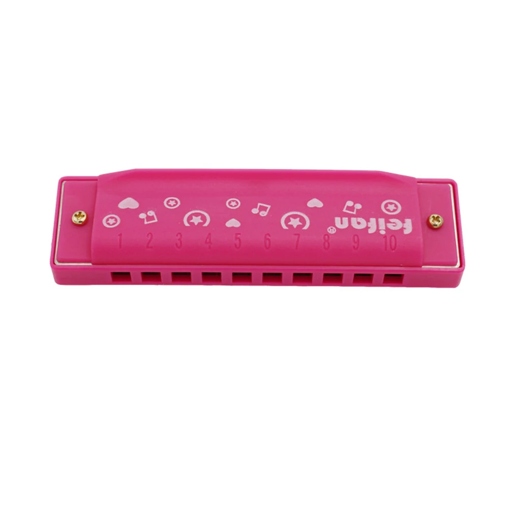 Harmonica Comb Melodica C Tune Plastic 10 Holes Children Beginner Use Gift |