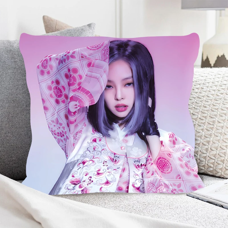 Высококачественная Квадратная Наволочка Для Девочек Kpop J-Jenies Kim Домашний Декор