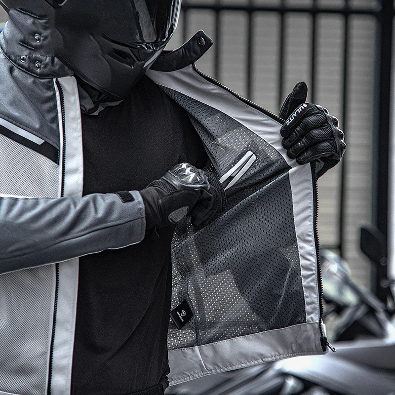 Летняя новая мотоциклетная куртка дышащая сетчатая противоскользящая Защитная