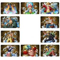 a set of 10 anime stickers one piece one piece surrounding frosted bus subway bank card toy sticker pack