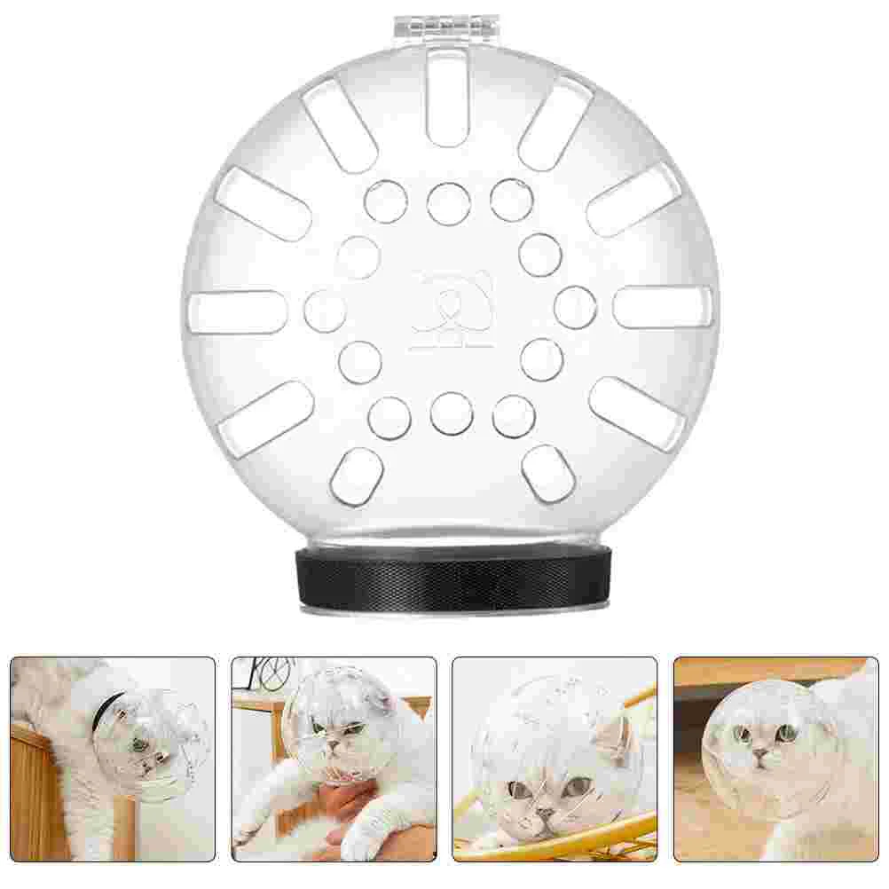 

Pet Space Hood Recovery For Cat Bubble Round Prevent Cats Biting Protective