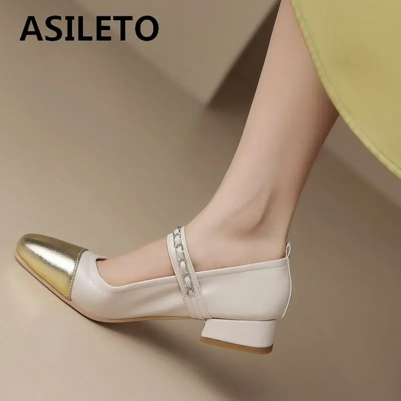 ASILETO Лидер продаж мягкие женские туфли на плоской подошве с квадратным носком