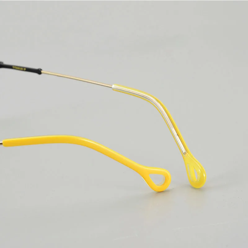 Новинка 2024 квадратная Ультралегкая оправа Anne Et Valenti из чистого титана модная