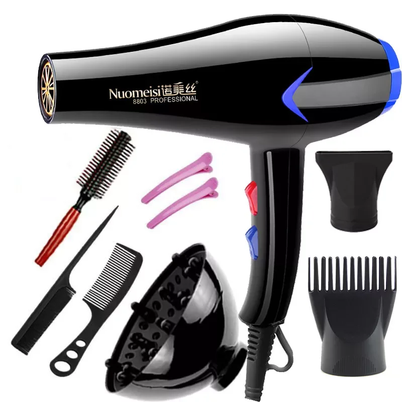 

EU Plug 2100w Professional hair dryer blow dryer for salon home use hairdryer with nozzles travel Hot cold air adjustment