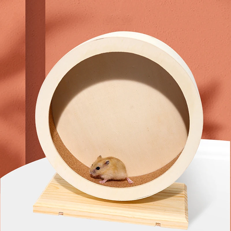 

Hamster Roller Wheel Wood Silent Running Toy Mute Roller Toy Hamster Rotate Running Exercise Roller For Chinchilla Guinea Pig