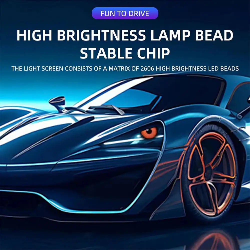 Миниатюрный светодиодный экран с изображением глаз дьявола мультимедийный