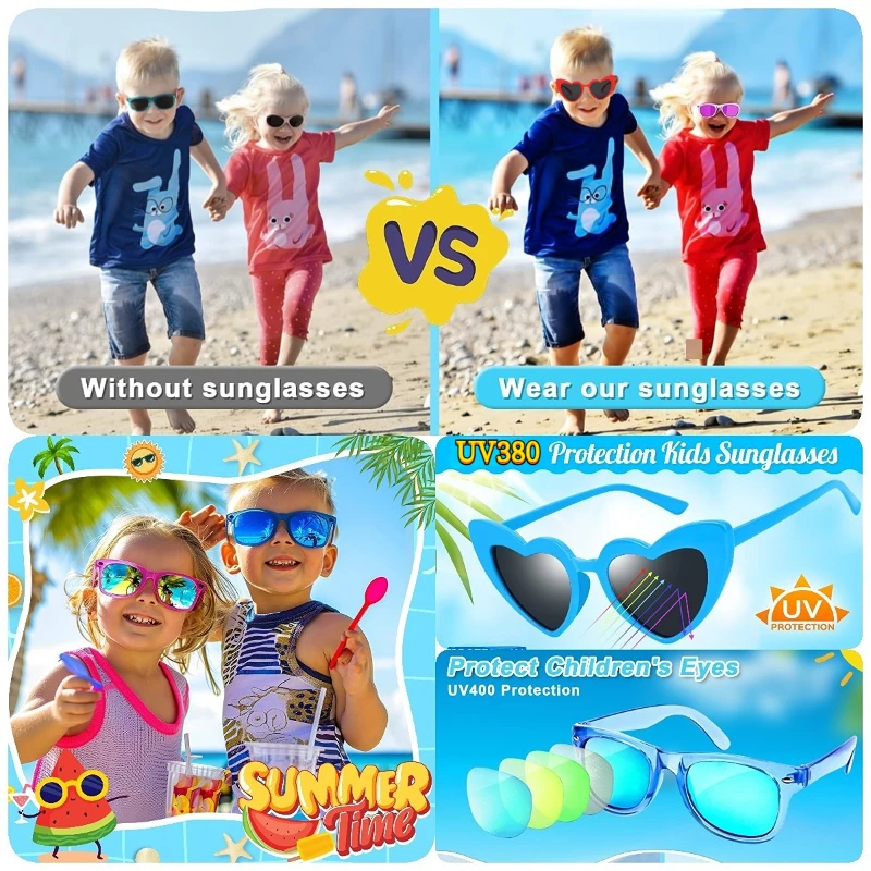 12 - 64 PCS Детские солнцезащитные очки Душа вечеринка девочки пляж бассейн день