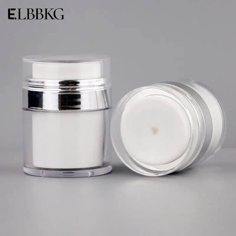 

15/30/50ml Travel Leak Proof Cosmetic Container Vacuum Bottle Empty Airless Pump Jar Refillable Creams Gels Lotions Dispenser