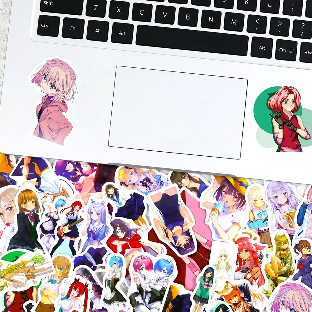 

10/30/50PCS Cute Anime Girls Stickers Kawaii Cartoon Graffiti Decal Funny DIY Classic Toy Gift Decoration Phone Luggage Wall Car