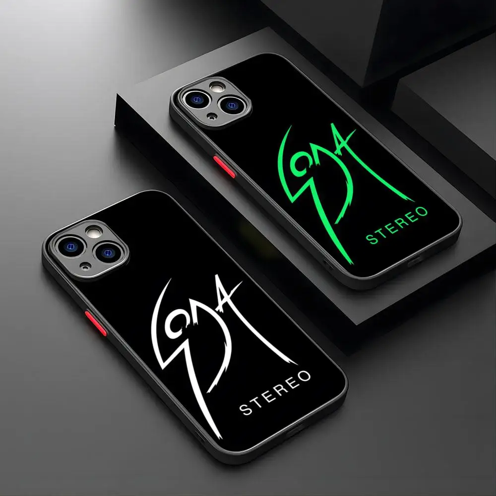 Чехол для телефона sodawstereo Band матовый чехол iPhone 15 16 14 12 13 11 Pro Max XR XS Mini X 7 8 Plus прямые