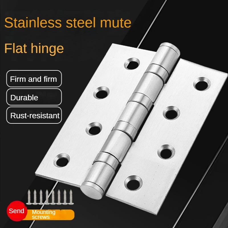 

Bedroom wooden door 201 casement hinge folding cabinet door and window mute 4 inch 5 inch stainless steel bearing hinge