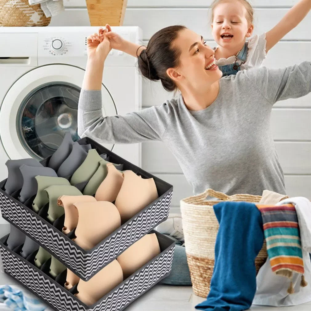 

2 шт., складной органайзер для бюстгальтера, 6 цветов