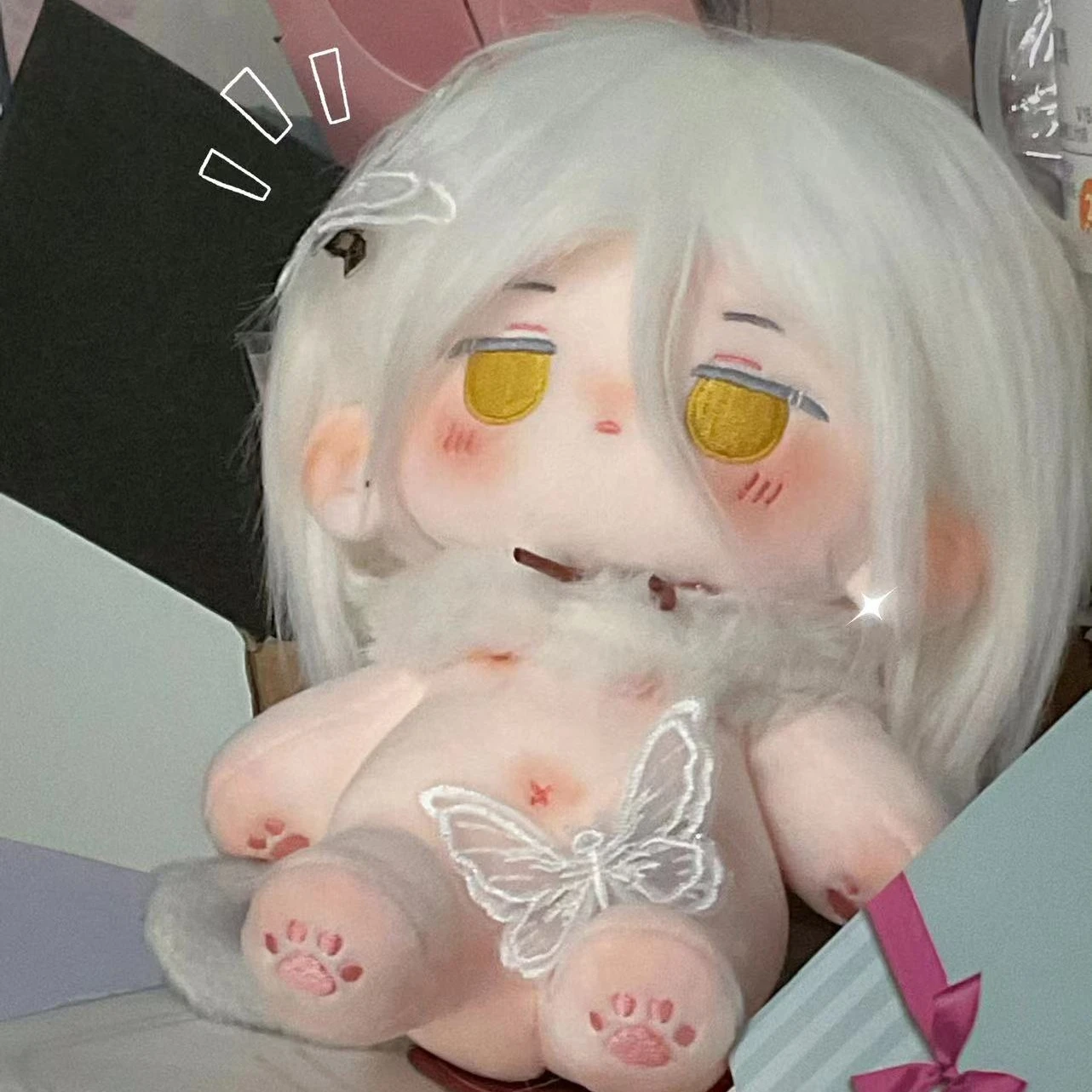 

Anime Game Light and Night Sariel 20cm Cute Plush Stuffed Cotton Doll Body Cosplay Dress Up Clothes Toy Pillow Christmas Gift