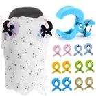 2 шт.лот разноцветные аксессуары для детского автокресла пластиковая коляска игрушечный зажим коляска прищепка для крючка покрывало москитная сетка зажимы