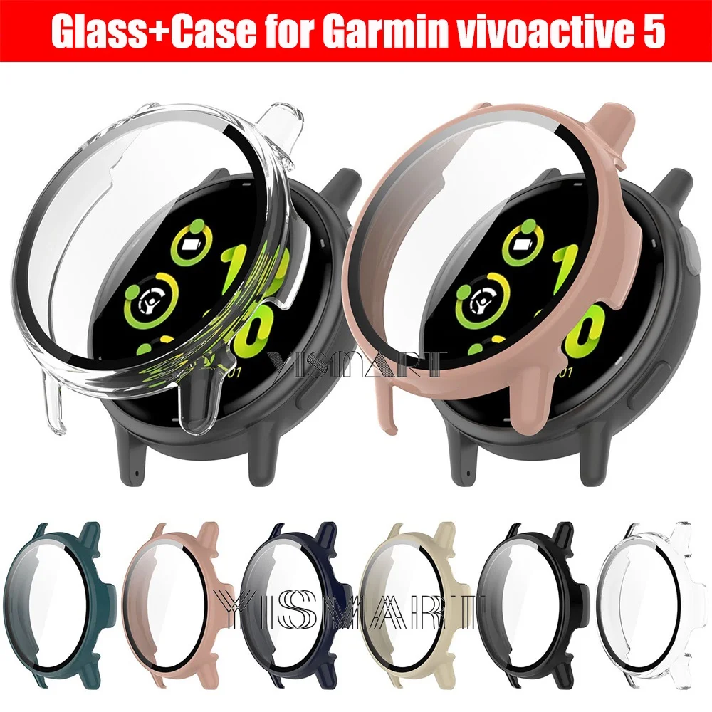 Стекло и фотоэлемент для Garmin VivoActive 5 аксессуар ПК универсальный бампер Защитная